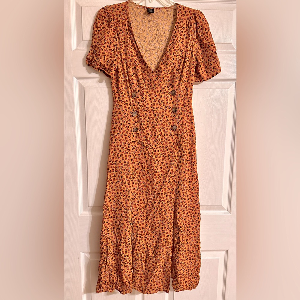 Elegant floral print dress